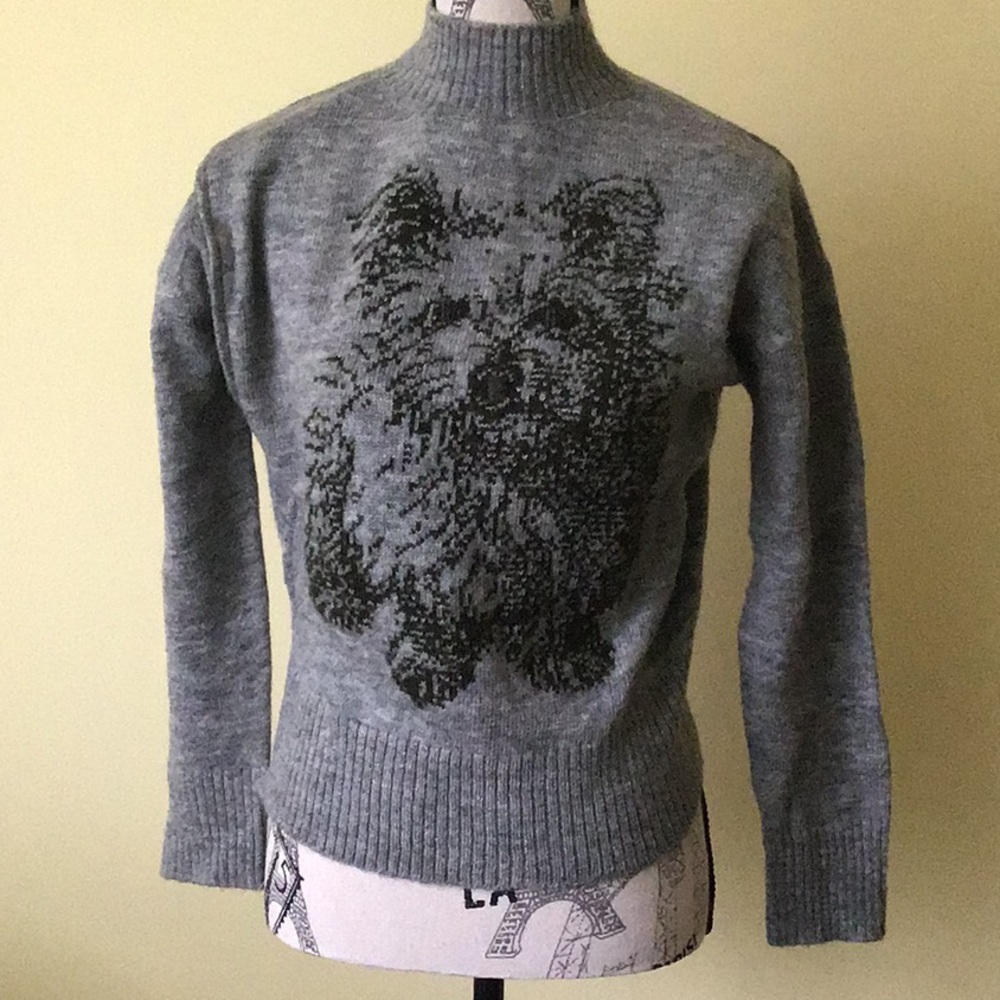 Gray Fall/Winter Wool Sweater - image 1